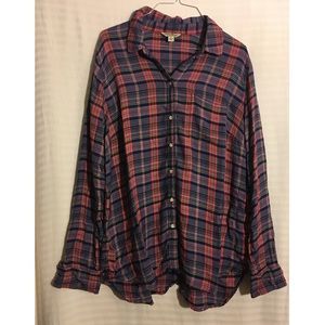 Pink and Purple Plaid Flannel